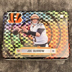 2025 Panini Revolution Trading Cards JOE BURROW Lunch Box Tin EMPTY